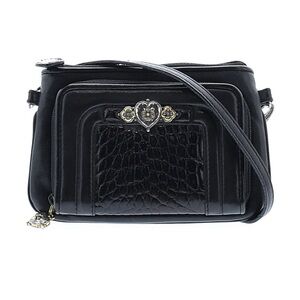 Brighton Chic Black Crossbody Bag with Adjustable Strap and Sleek Design